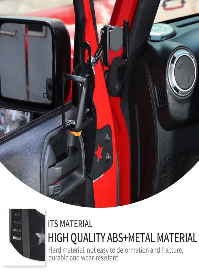Linskip Door Cup Holder Expander Compatible with Jeep Wrangler JK JKU 2011-2017, 2 in 1 Multi-Function Cell Phone Mount for Jeep Wrangler JK Accessories(Black) - Image 3